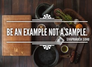 be an example